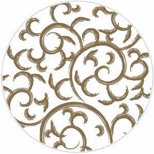 紙コースター 唐草 100枚入 茶 12806