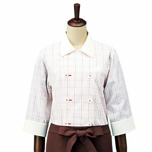 チェック コックシャツ・スタンドカラー SBK4101 ブルー 4L