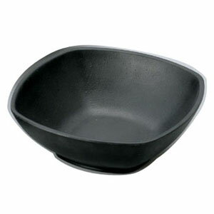 四方盘 - マイン メラミンウェア 黒 角深皿 中 M11-133