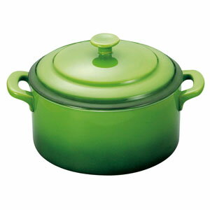 ミヤザキ食器 ソレイユ ラウンドキャセロール S SO0810 グリーン