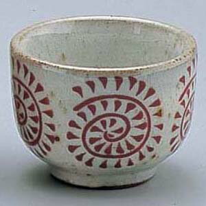 エムズジャパン 朱タコ唐草ぐい呑 D02-37