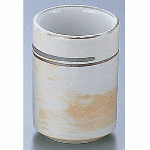 エムズジャパン 白刷毛中湯呑 D03-59