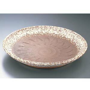 エムズジャパン 手造赤土白吹12.0大皿 平 B03-20