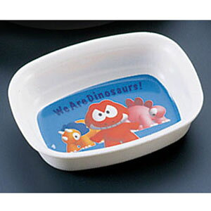 台和 メラミンお子様食器「ダイナソワーズ」 角小鉢