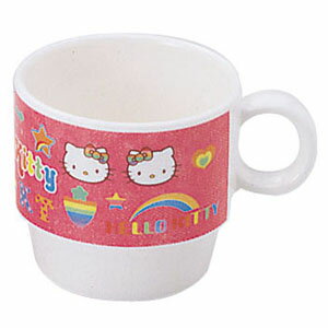 Hello Kitty - 台和 メラミンお子様食器「レインボーキティ」 マグカップ MN-20