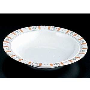 メラミン「バジル」 19cmスープ皿 BL-7809