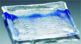 硝子和食器 一筆9 正角大皿