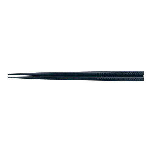 福井クラフト PBTチェック 六角箸 10膳入 黒 22.5cm