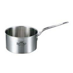 EBM ビストロ 三層クラッド 深型片手鍋 27cm 蓋無 片手鍋 日本製 IH電磁調理器対応 鍋 キッチン用品 調理グッズ キッチン