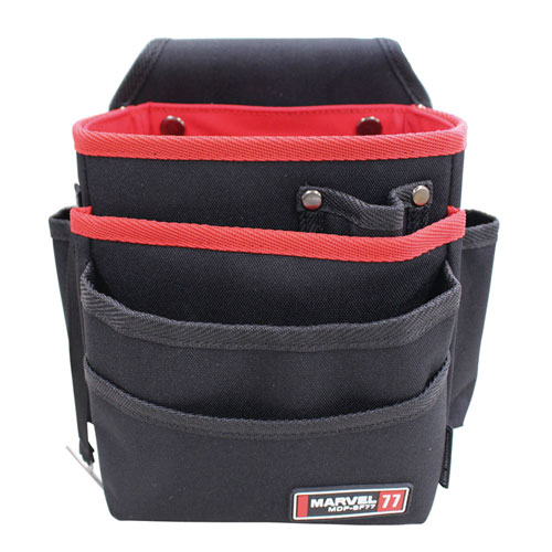 マーベル ソフトフィット 腰袋 3段 取り外しポーチ付 MDP-SF77