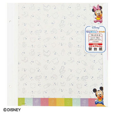 ナカバヤシ アートフル台紙・替台紙 ベビーミッキー&フレンズ柄 L アA-LR-5-6 （5枚組）