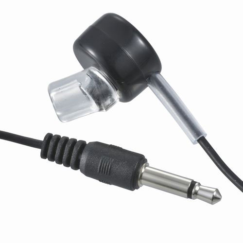 オーム電機 モノラルイヤホン φ3.5 I型プラグ 3m ブラック EAR-B353-K