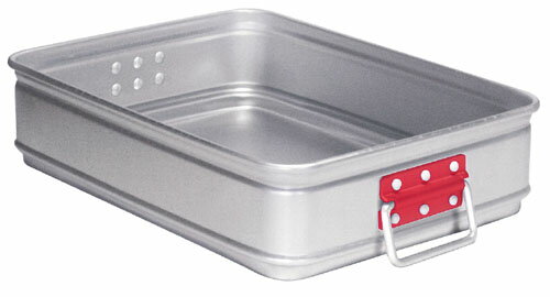 アルミ カラーハンドル番重 大 110 赤