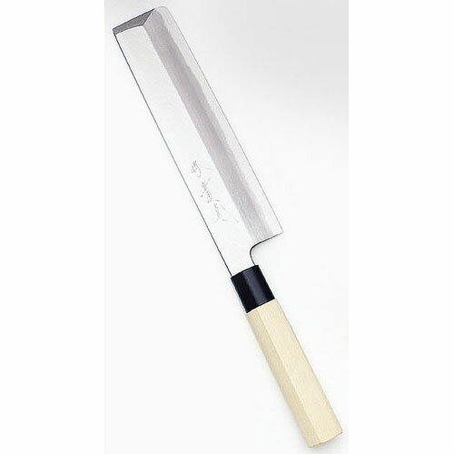 堺實光 特製霞 薄刃 片刃 21cm 34364