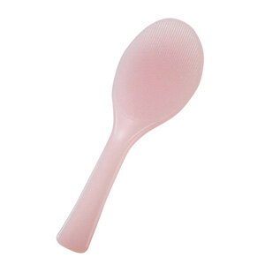 抗菌 魔法のしゃもじ 溝付 スケルトン ピンク