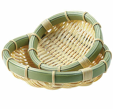 -------------------------------------------------------------- 画像はイメージです。 ※ PC環境により実際の色味や質感と異なって表示される場合がございます。 ※ 部品・パーツなどの一部の商品では本体の商品画像を使用しております。 ※ 製品の仕様・画像・パッケージは、メーカー側から予告なく変更される場合があります。 -------------------------------------------------------------- 樹脂竹ディスプレイ篭シリーズ材質:ポリプロピレン 耐熱:120℃｢編む｣ことで竹の風合いを樹脂で表現より丈夫に、より使いやすく、美しく・耐水・耐熱に優れていますので、取り扱いがラクです・天然の竹製と違いささくれず、頑丈で衛生的にご使用できますやさしい身竹調ながら、樹脂を編み込むことで堅牢さを確保※洗浄機対応号：45外径×深さ(mm)：450×120内径(mm)：410 【#101】