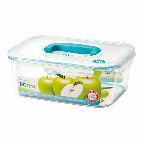 Plastic Storage Containers - ロック&ロック L&L テーブルトップコンテナー 取手付 レクタングル LBF562