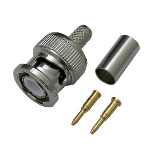 ジェフコム BNC型ストレートプラグ LBNC-3C-2P