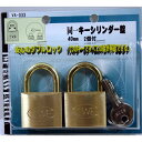 和気産業 WAKI 同一キーシリンダー錠 VA-033 40mm 2個付 500103300