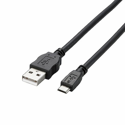 GR ELECOM 2AΉMicroUSBiAMicroBjP[u ubN TB-AMB2A08BK