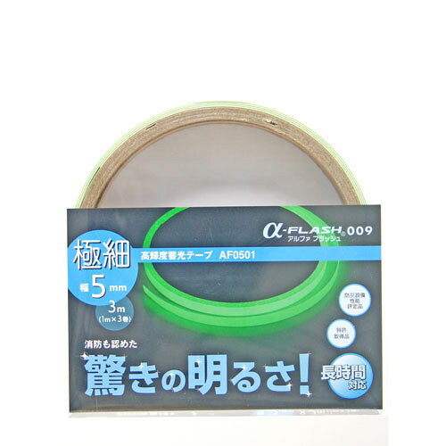 α-FLASH 蓄光テープ 0501 6121600