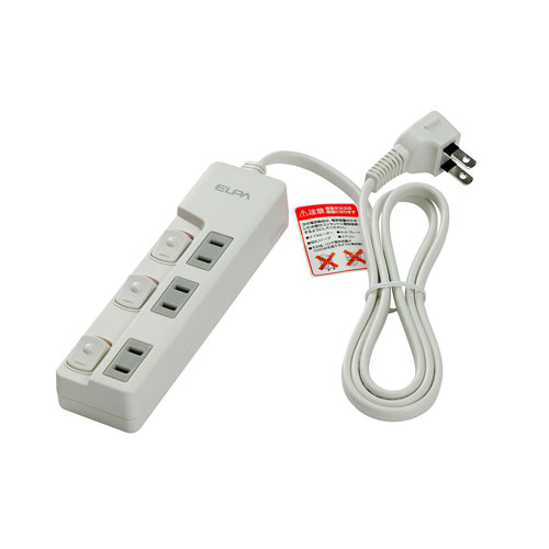 ELPA ���ץ쥹�����å��ե��å� 3P 1m WLS-U31EB��W��