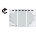 ナカバヤシ 三つ折りホルダー A3 クリア CH-6110C