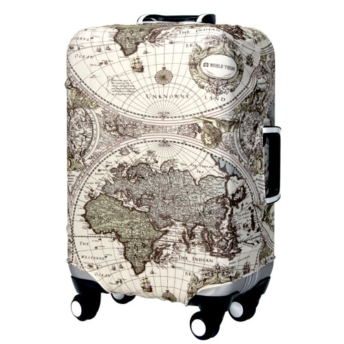 T&S ティーアンドエス LEGEND WALKER LUGGAGE COVER 9077 スーツケースカバー Lサイズ 地図柄 9077-L