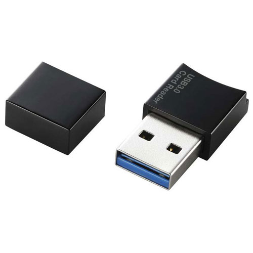 ポスト投函 エレコム ELECOM USB3.0対応microSD専用メモリカードリーダ MR3-C008BK