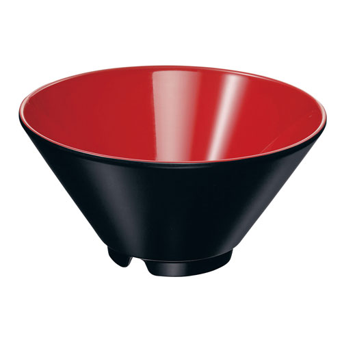 Rakuten - 台和 メラミン ヌードルボール 17cm 内朱外黒