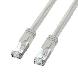 【送料無料】サンワサプライ PoE CAT6LANケーブル 20m ライトグレー KB-T6POE-20