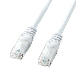 サンワサプライ カテゴリ6UTP LANケーブル 5m ホワイト LA-Y6-05W
