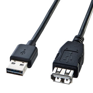 ����掠�ץ饤 ξ���ޤ���USB��Ĺ�����֥� A-A�᥹ 3m �֥�å� KU-REN3