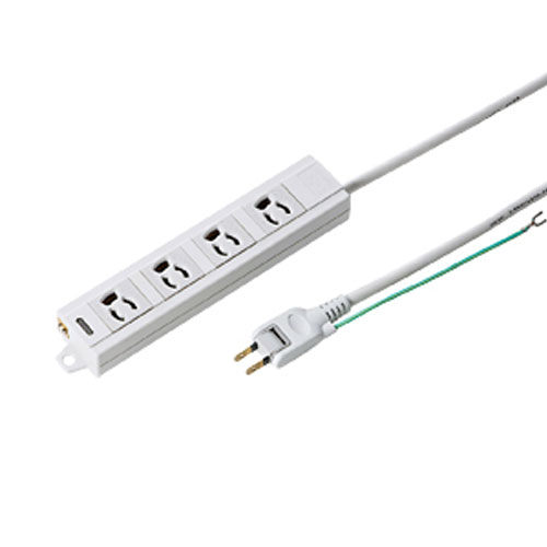 ����掠�ץ饤 �Ÿ����å� 3P 4�ĸ� 3m �ۥ磻�� TAP-MG341N2PN-3