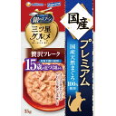 ユニ・チャーム 銀のスプーン 三ツ星パウチ 国産プレミアム 贅沢フレーク 15歳が近づく頃から 国産天然まぐろ 35g 3481361