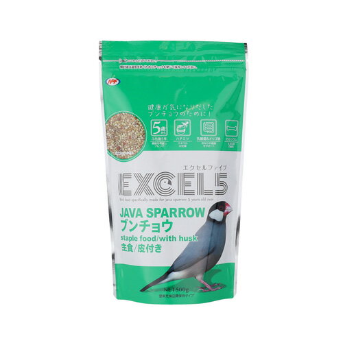 ナチュラルペットフーズ エクセル5 ブンチョウ皮付き 500g 4100884のサムネイル