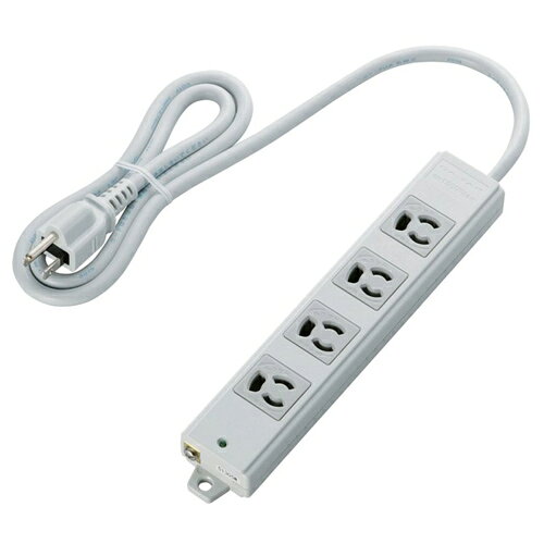 樂天商城 - 延長コード 電源タップ 1m 3P 4個口 マグネット付 熱に強い二重構造ケース採用 グレー T-WRM3410LG/RS エレコム