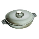 調理プレート 【送料無料】ストウブ staub ラウンドホットプレート 蓋付 20cm グレー 40509-578 日本正規品業務用