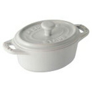 ストウブ セラミック ストウブ staub セラミック オーバル ミニココット 11cm ホワイト 40511-089 日本正規品業務用