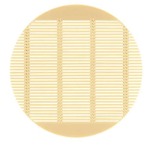 福井クラフト 強化PP竹ス 丸 196 クリーム