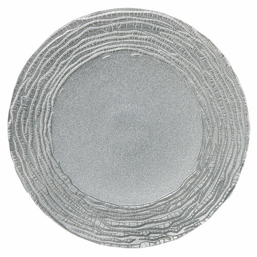 マラケシュ チャージャープレート シルバー 28cm