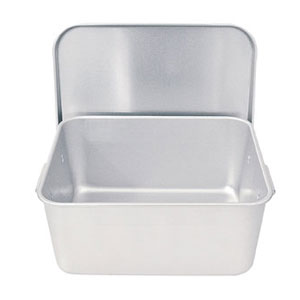 アルマイト 重なるパン箱 蓋付 25~35人対応 TA-30