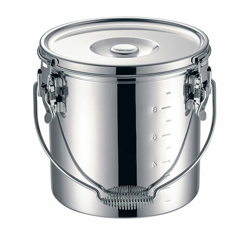 本間製作所 仔犬印 19-0 電磁調理器対応 スタッキング給食缶 24cm