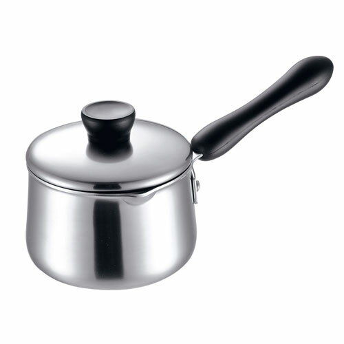 本間製作所 エルム IH 3層鋼 ミルクパン 14cm