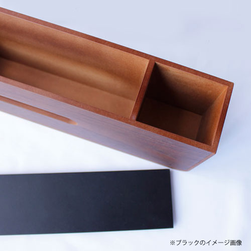 ヤマト工芸 小物収納付きティッシュケース tissue&U YK15-119-Pl パープル ティッシュボックス 小物入れ 収納 木製 ナチュラル 北欧 インテリア 雑貨 日本製 [2]