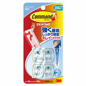 3M スリーエム コマンドフック クリア ミニ 4個入 CMR8-CL