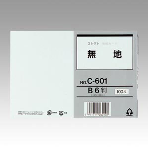 コレクト 情報カード B6 無地 C-601