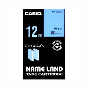 樂天商城 - カシオ CASIO ネームランドテープ 12mm 青 XR-12BU