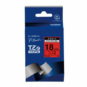 ブラザー TZeテープ 18mm 黒文字 赤 TZE-441 ブラザー TZeテープ 18mm 黒文字 赤 TZE-441
