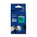 ブラザー TZeテープ 24mm 黒文字 緑 TZE-751(2)